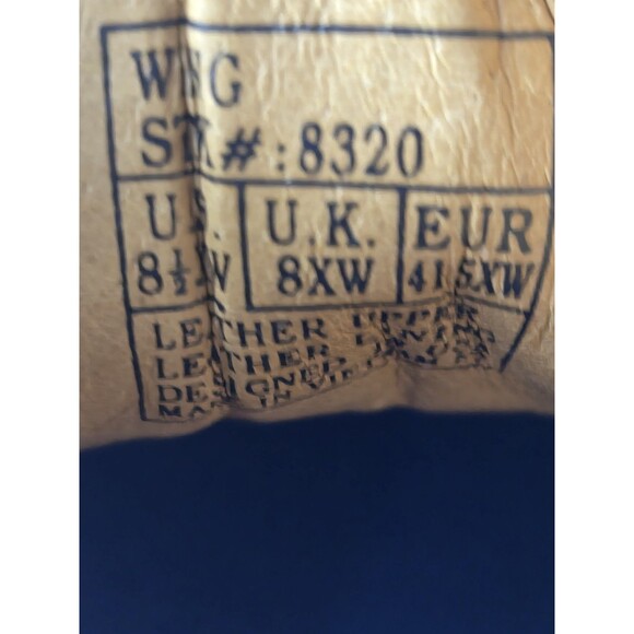 Dr. Comfort Wing Oxfords Dress Shoes Mens Size 8.5 W Wide Brown Leather Wingtip - Picture 6 of 8